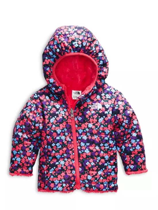 The North Face Other - The North Face Girls' Infant Reversible Hooded Mossbud Jacket Baby 12-18 Months